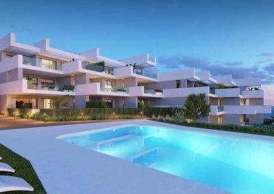 New Build Apartments La Duquesa - Pool with Sea View